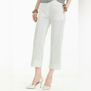 NWT J. Crew Eyelet Patio Crop Pant Size 10